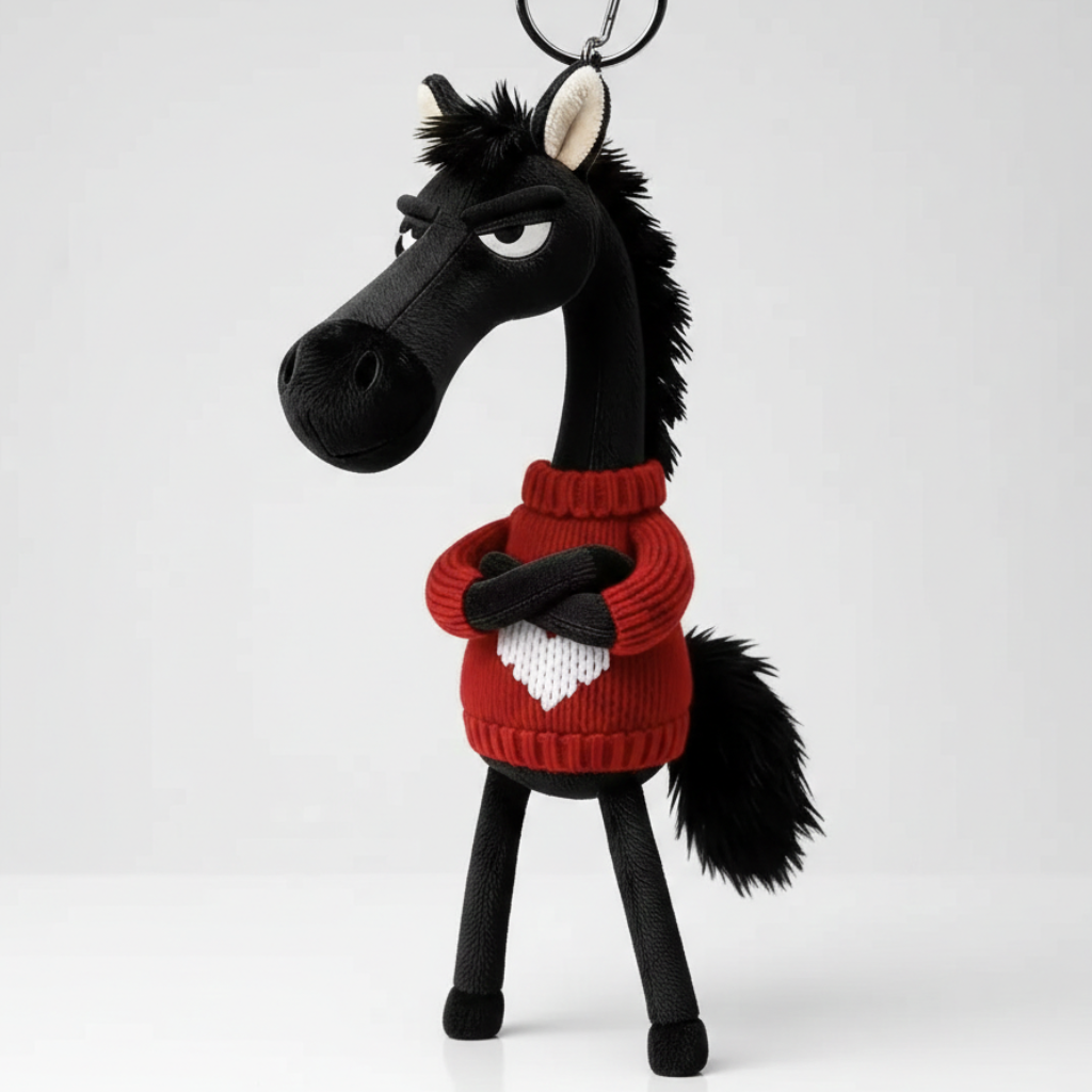 Ана – Червено-черен медальон с риза